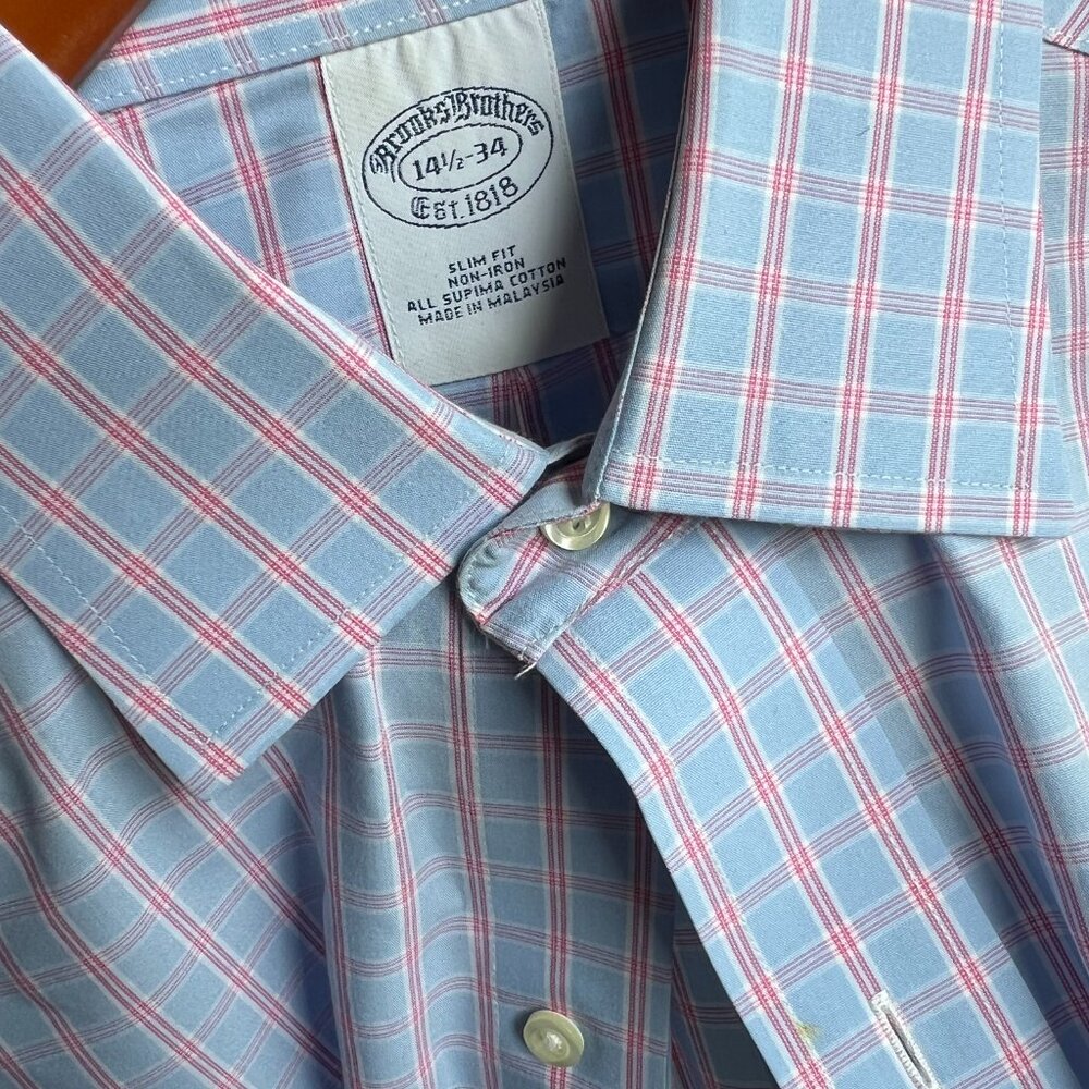 Brooks Brothers Button Up Dress Shirt - Slim Fit  (4 pack) - Picture 6 of 6